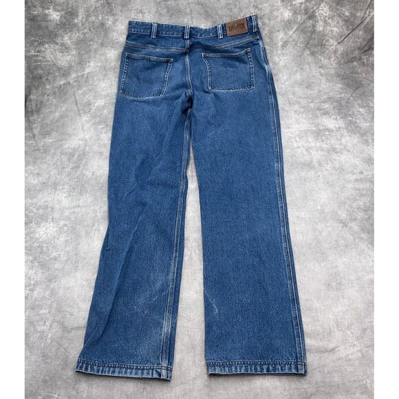 Duluth Jeans Men 36W x 36L Blue‎ Denim Gusset Straight Leg Work Chore Cotton - Picture 11 of 12